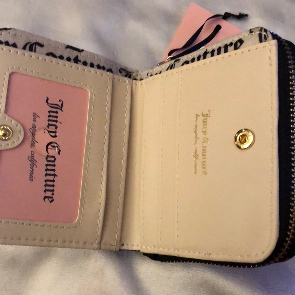 Juicy Couture Black Multi Liquorice Cherry On Top Small ZA Bifold Wallet NWT - Picture 10 of 16